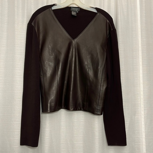 Perfect condition Lafayette 148 New York suede and blend sweater - Picture 1 of 4